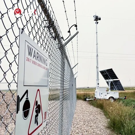 BIGLUX Solar Mobile CCTV Tower For Border Security
